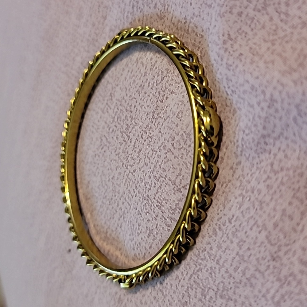 Chain link Detail Golden Colour Bracelet (23)